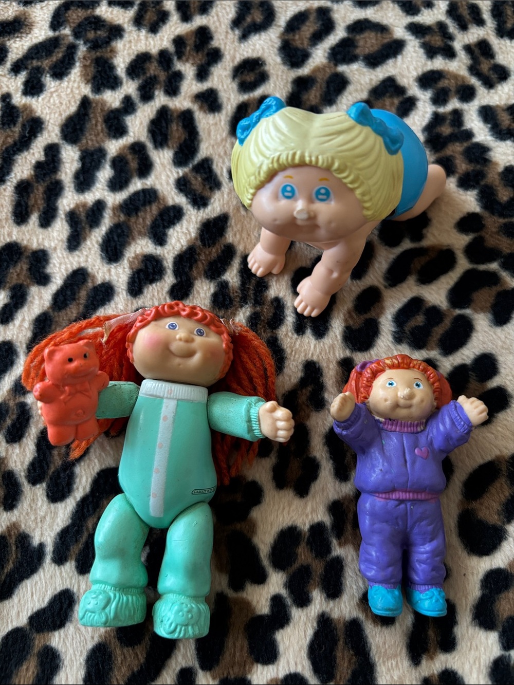 1984 CABBAGE PATCH KIDS 💕 Vintage Vinyl Posable Toy Figure 80s Kids Mini PVC
